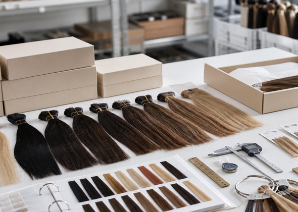 Hair extension quality control table